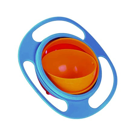 Portable Non Spill Feeding Toddler Gyro Bowl 360 Degree Rotating Dish - LootFaat