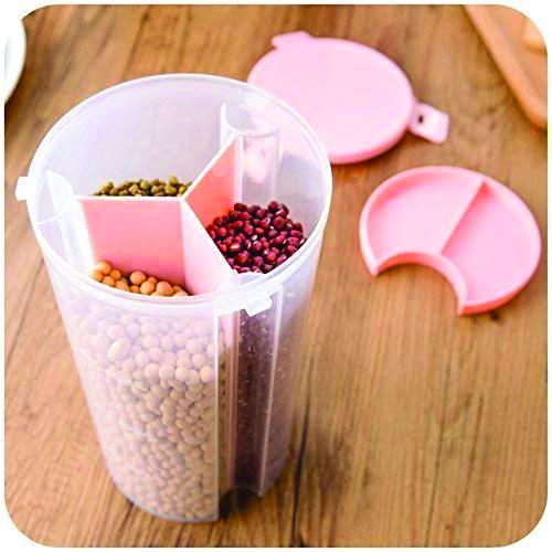 3 In 1 Transparent Air Tight Storage Dispenser Container - LootFaat