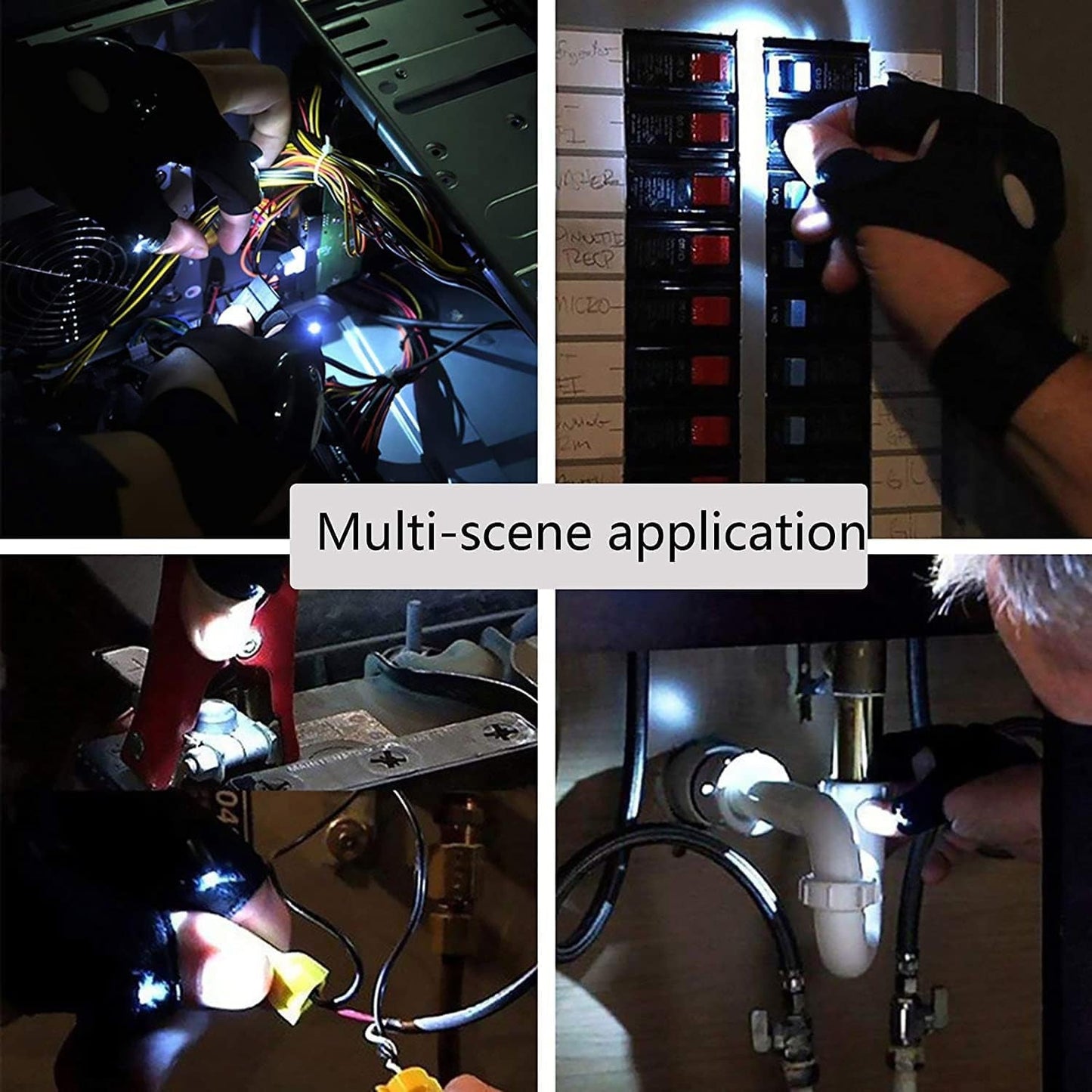 Led Flashlight Gloves Gifts For Men (Hand Gloves Light 1 Pair)