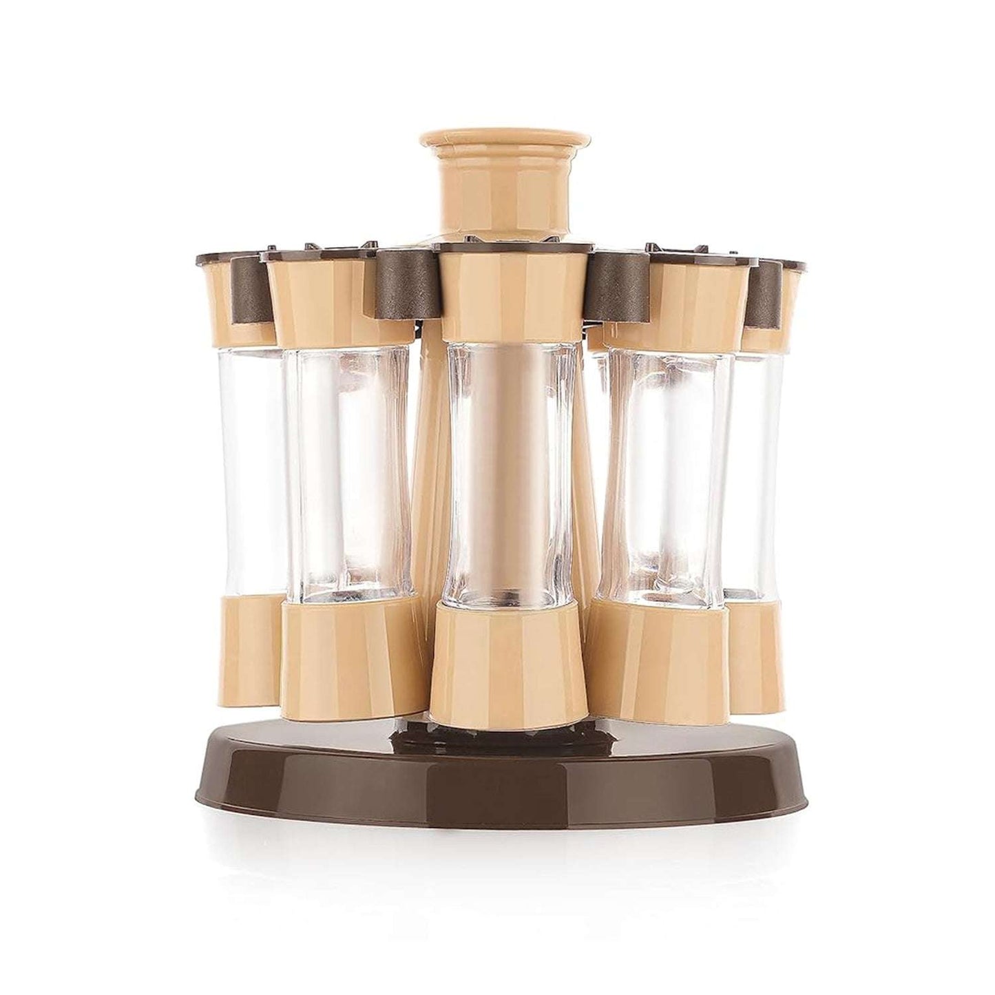 360 Revolving Spice Rack For Kitchen And Dining Table 8 Spice Jars - LootFaat
