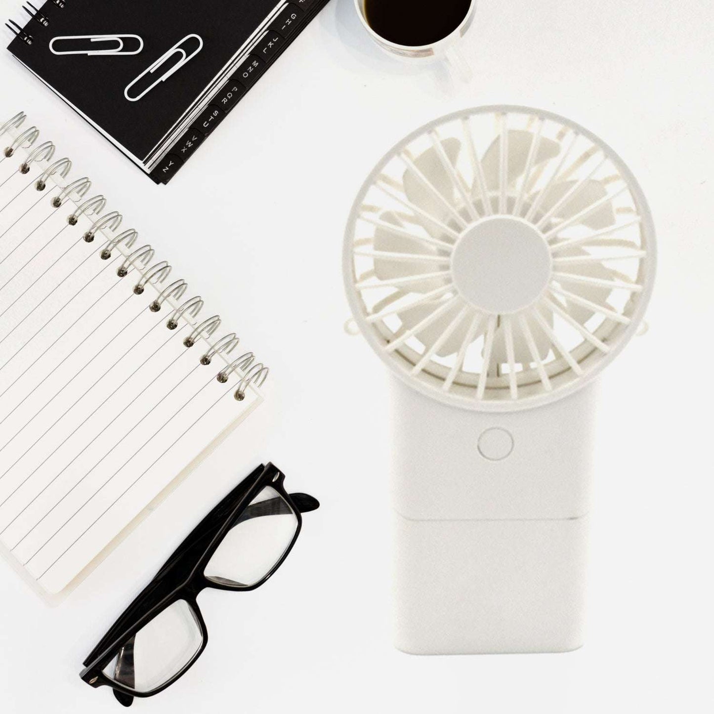 Portable Small Electric Fan Handheld Fan With 3 Modes Usb Rechargeable Mini Student Handheld Class Personal Fan (1 Pc) - LootFaat