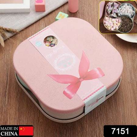 Candy Box Large Capacity Space-saving Compartment Design Creative Divided Food Fruit Plate For Living Roomfruit_candy_box_4comp - LootFaat
