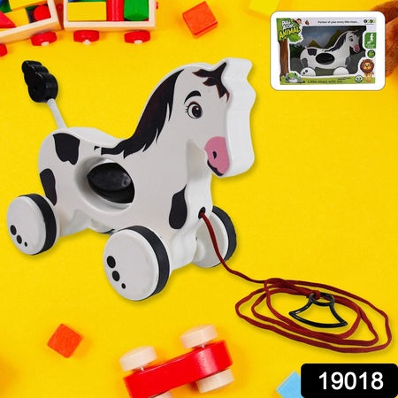 Hourse Pull Along Toddler Toy With Attractive Design - LootFaat