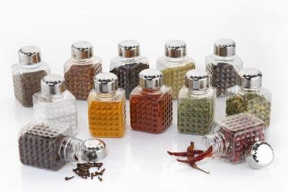 Revolving 16-Jar Spice Rack Organizer - 360° Rotating Condiment Set