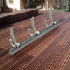 Wall Mounted Coat Rack - 6 Hook Extra Long Clothes Hanger for Coats, Hats, Jackets