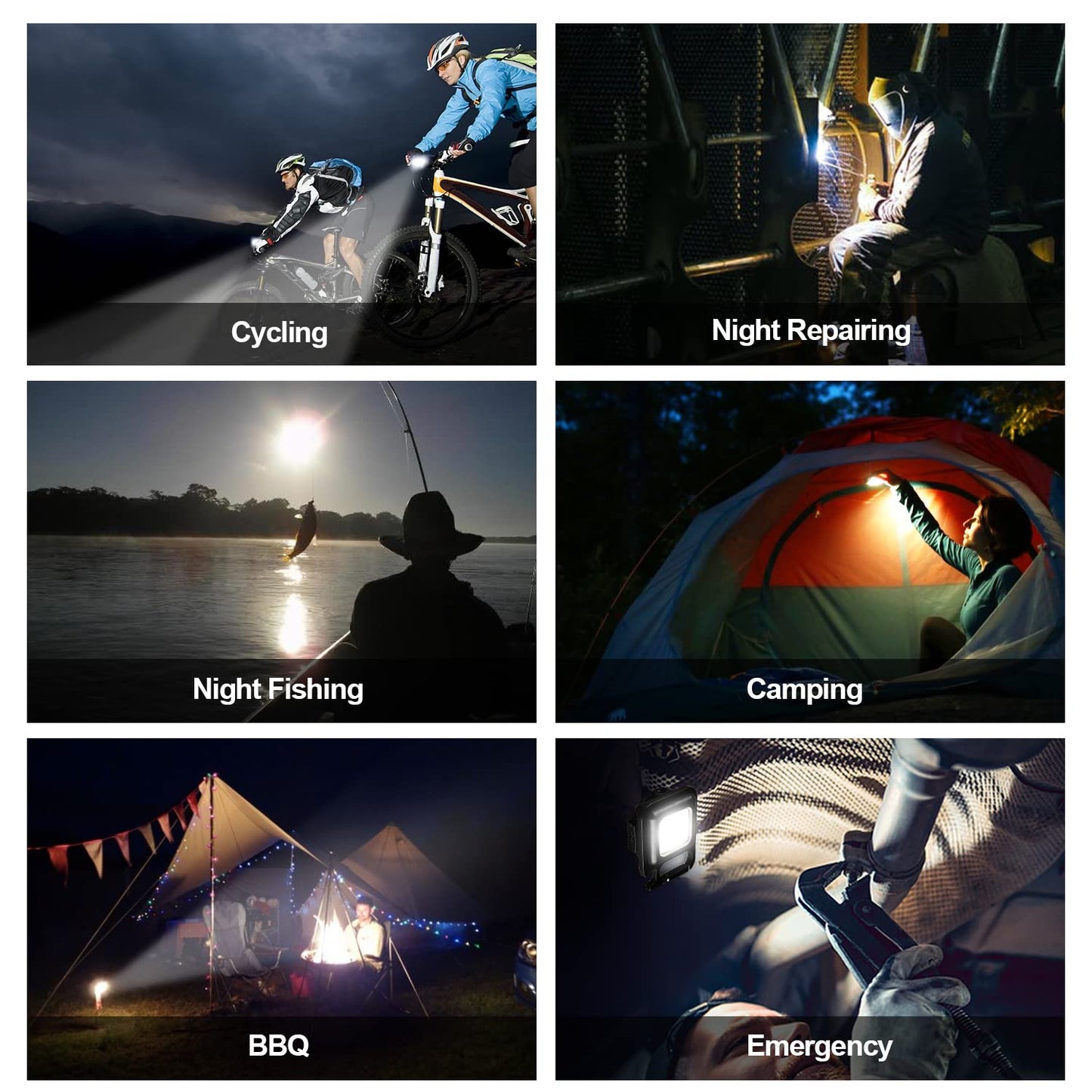 Rechargeable Keychain Mini Flashlight With 4 Light Modesultralight Portable Pocket Light With Folding Bracket Bottle Opener And Magnet Base For Camping Walking - LootFaat