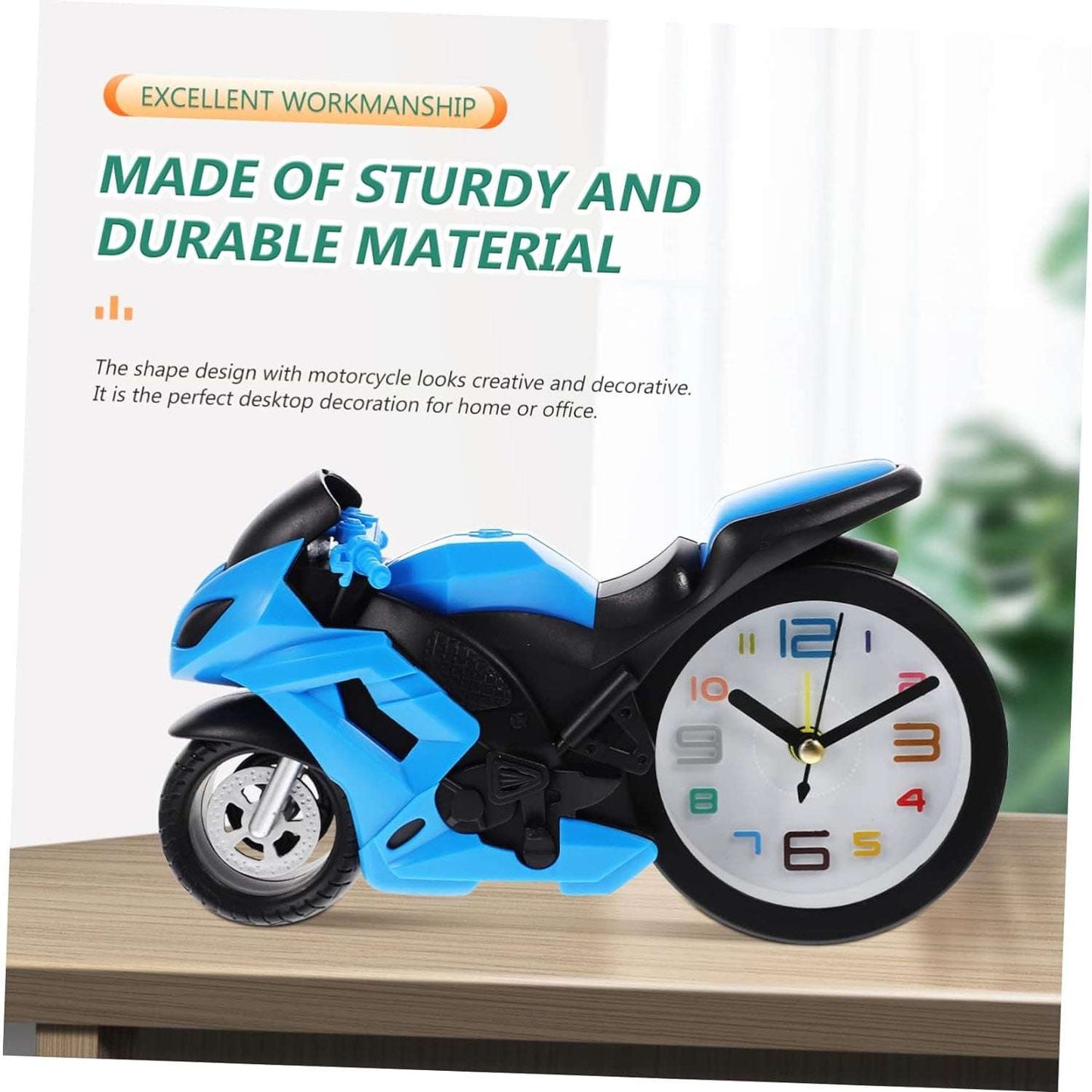 Fashioned Alarm Clock Novelty Retro Motorcycle Motorbike Engine Style Clocks Alarm Clock Desktop Decoration Kids Gift - LootFaat
