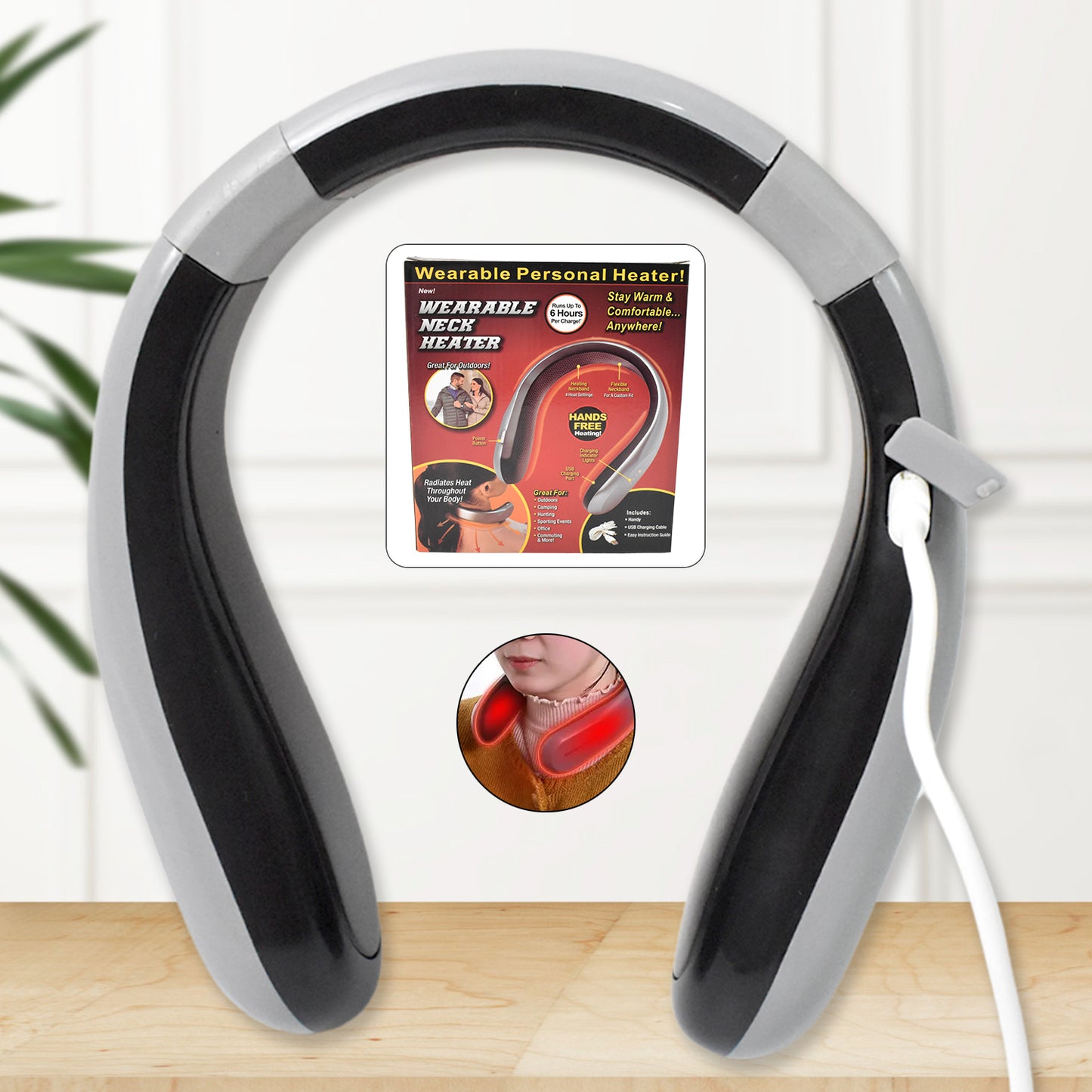 Usb Type C Rechargeable - Wearable Neck Heater (1 Pc) - LootFaat