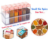 Spice Jars - 6 Piece Set, Multicoloured Plastic Containers
