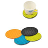 Silicone Cup Coasters - 6 Pcs Round Drink Mats for Hot & Cold Drinks