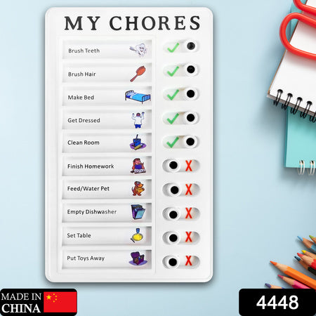 Portable My Chores Home Note Board Management Planning Memo Boards Reminding Time. (Size - 20x12cm) - LootFaat