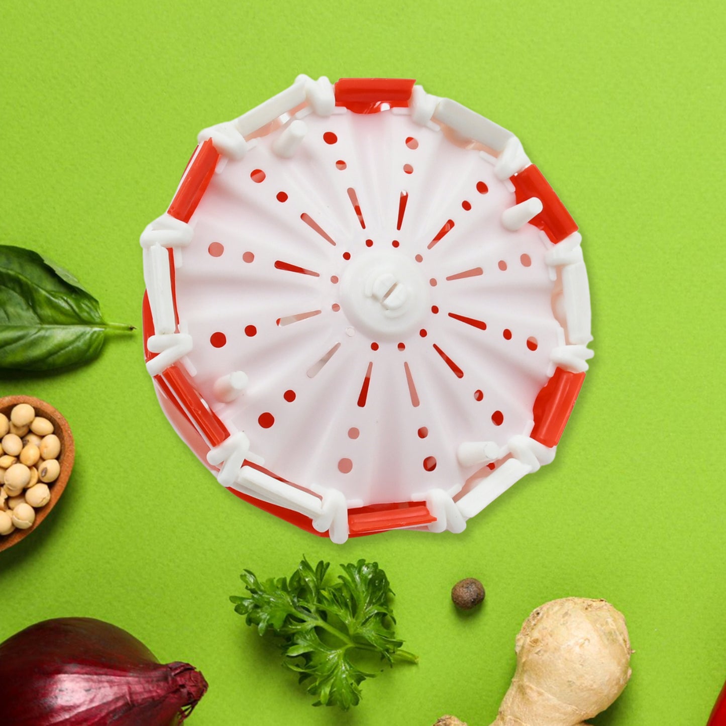 Folding Fruit Basket Foldable Basket Fruit Bucket Basket With Hanging Stand Fruit And Vegetables Basket Foldable Lotus Shape Basket Tray For Multi-use (1 Pc) - LootFaat