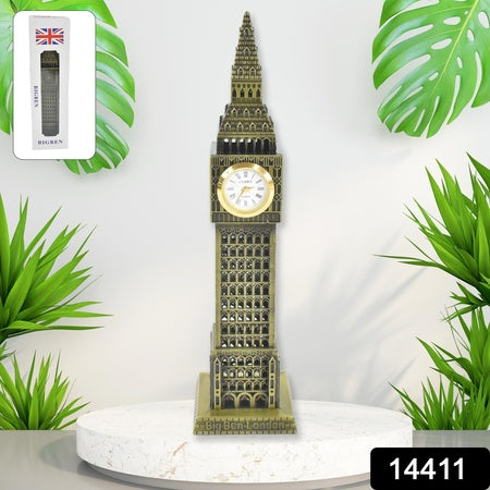 Big Ben London Clock Tower Miniature Metal Statue - Elegant Home Decor And Perfect Gifting Option - LootFaat