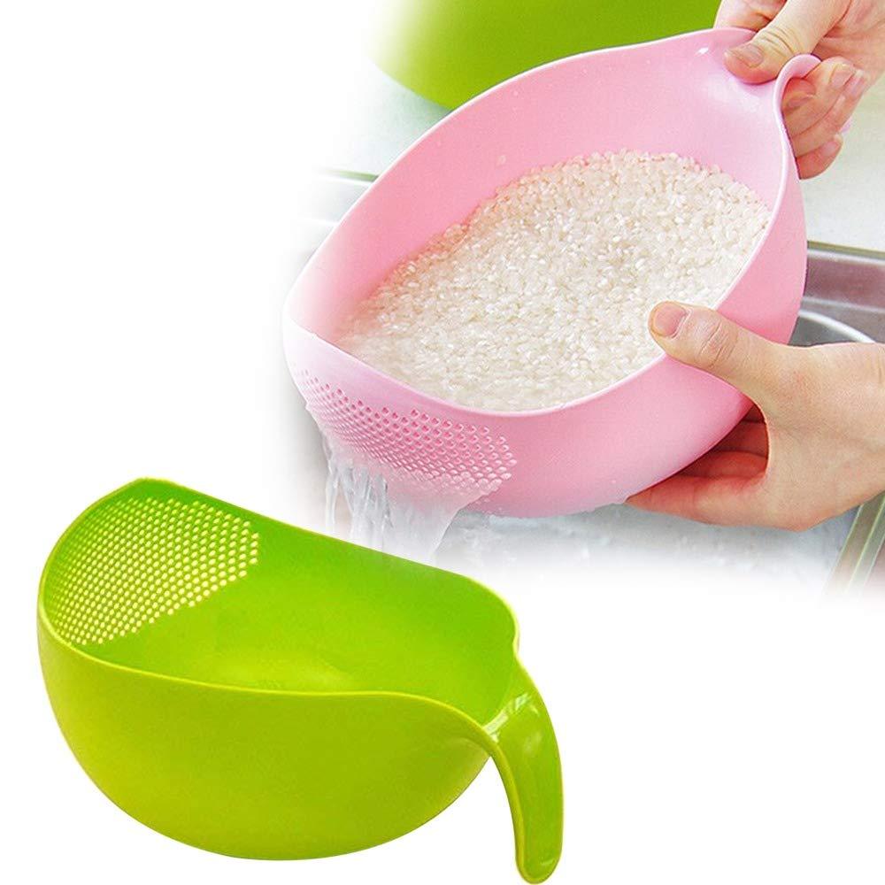 Rice Bowl Thick Drain Basket With Handle - LootFaat