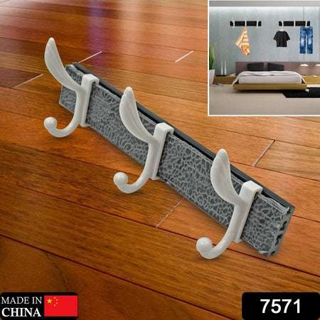 Cloth Hanger Wall Door Hooks Rail For Hanging Clothes For Hanging Hook Rack Rail Extra Long Coat Hanger Wall Mount For Clothes Jacket Hats 6 Hook - LootFaat