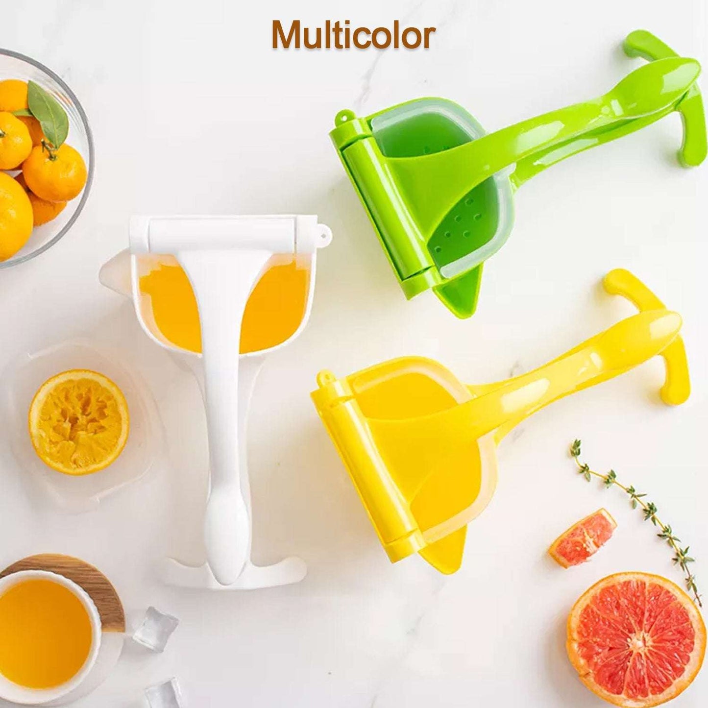 Heavy Duty Juice Press Squeezer With Juicers (Multicoloured) - LootFaat