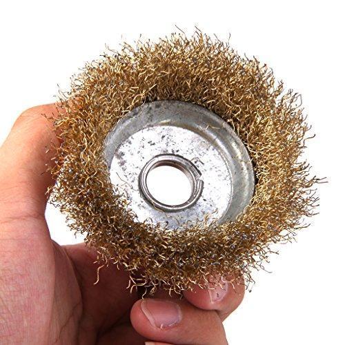 Wire Wheel Cup Brush (Gold) - LootFaat