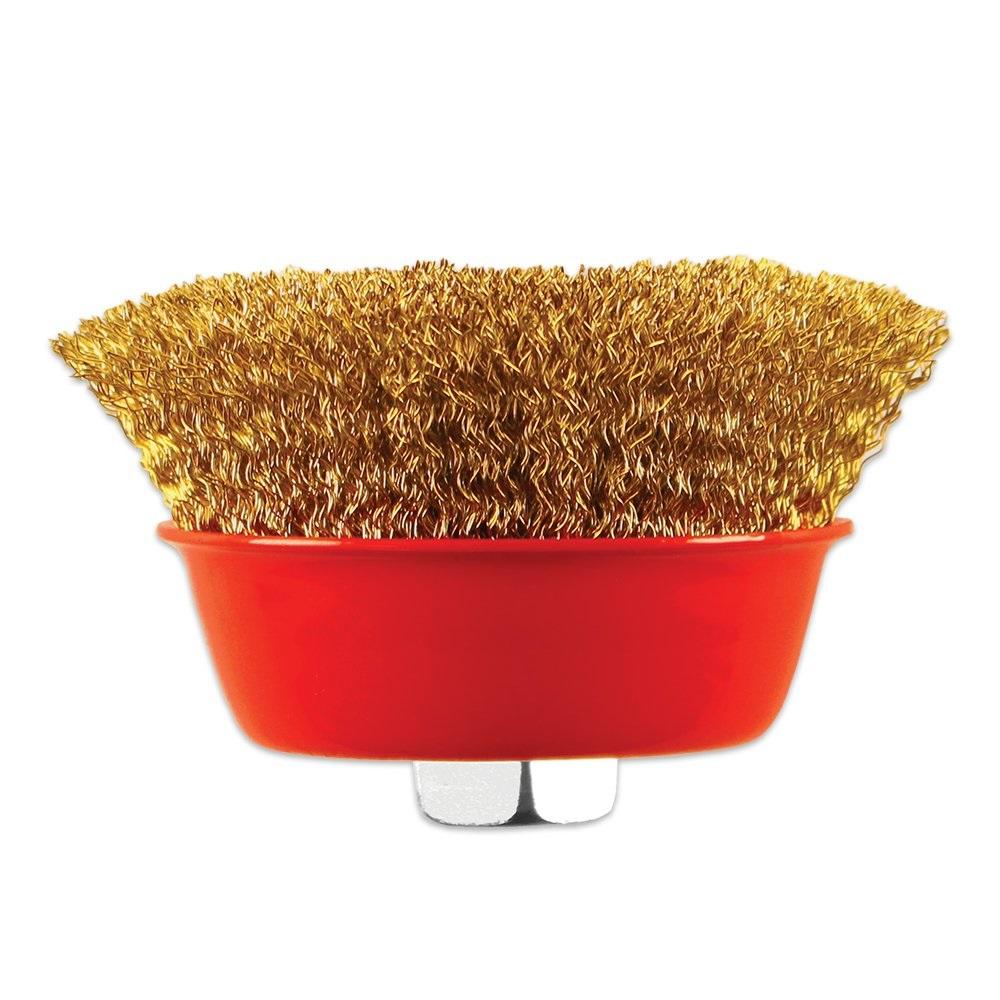 Wire Wheel Cup Brush (Gold) - LootFaat