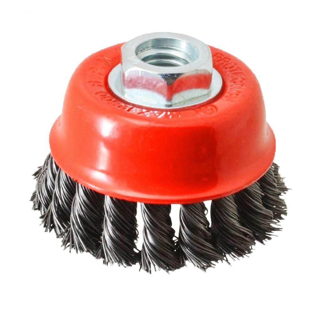 Wire Wheel Cup Brush (Black) - LootFaat