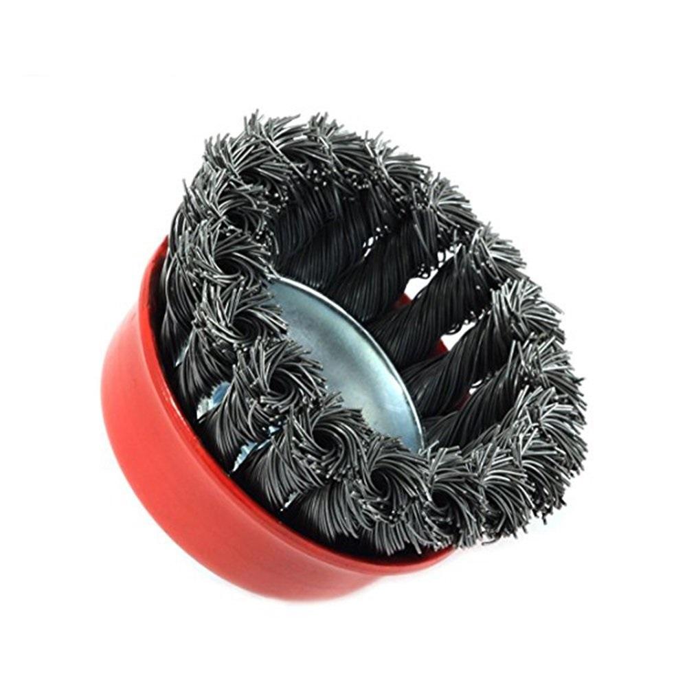 Wire Wheel Cup Brush (Black) - LootFaat