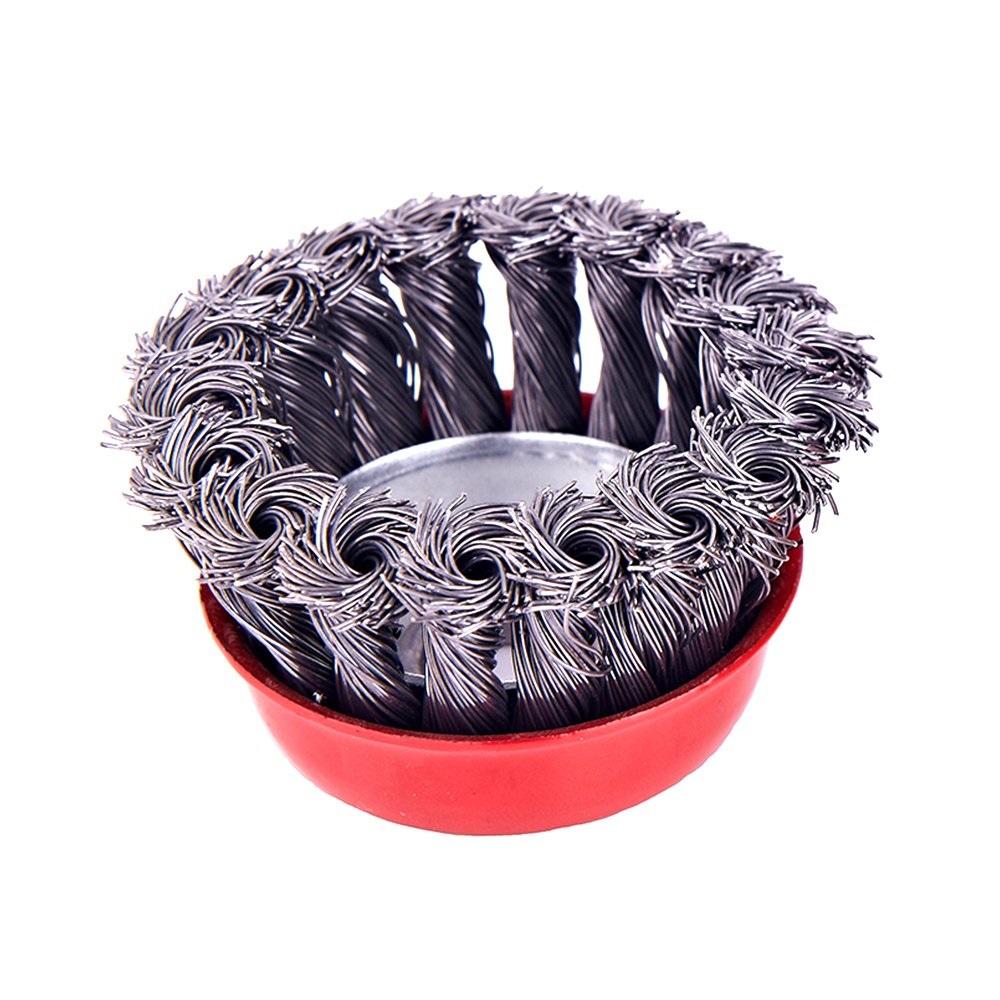Wire Wheel Cup Brush (Black) - LootFaat