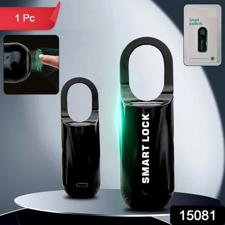Small Usb Rechargeable Smart Fingerprint Padlock For Locker - LootFaat