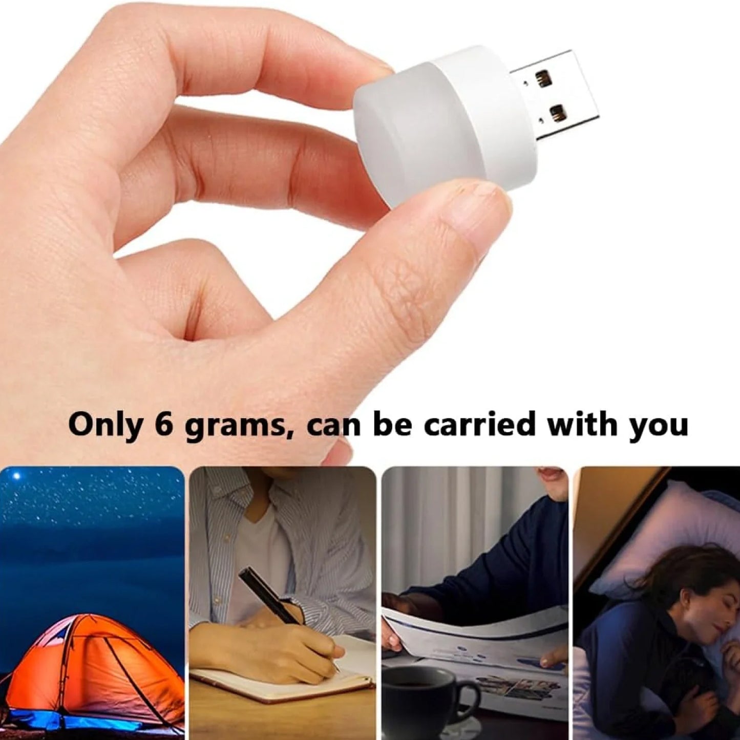Usb Led Lamp Night Light Mini Portable For Pc And Laptop (5 Pcs Mix Color) - LootFaat