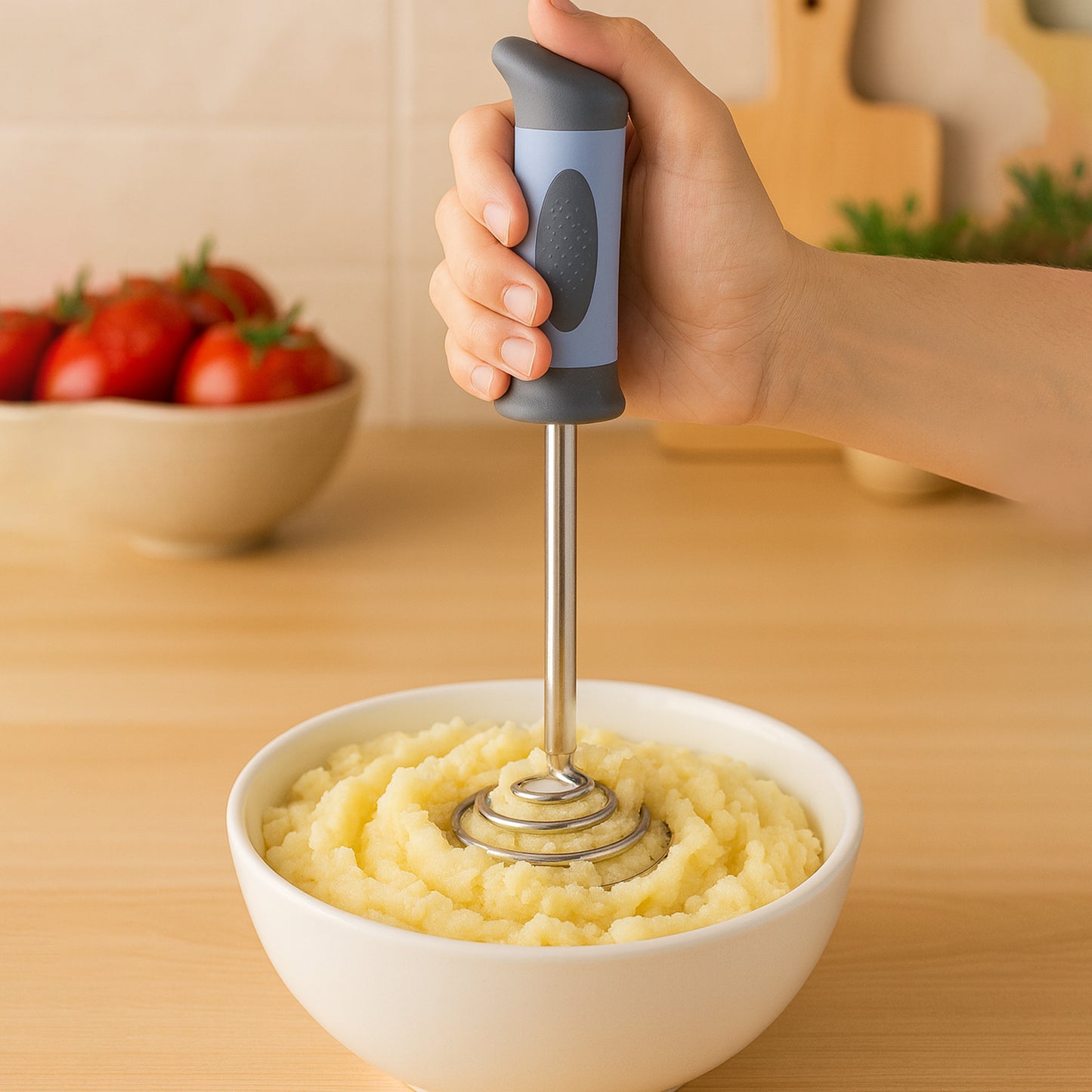 Supermom Heavy Duty Stainless Steel Spring Potato Masher