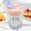 Glass Coffee Mug with Lid & Straw - 350ml Printed Tea Cup