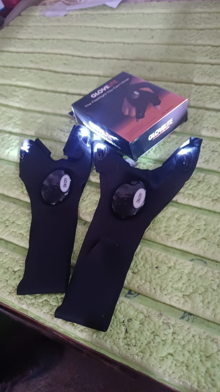 Led Flashlight Gloves Gifts For Men (Hand Gloves Light 1 Pair)