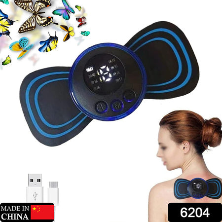 Mini Portable EMS Neck Massager for Lymphatic Drainage & Pain Relief