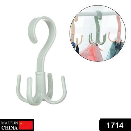 4-claw Multi-function 360 Degree Rotatable Purse Rack Handbag Hanger Hook - LootFaat