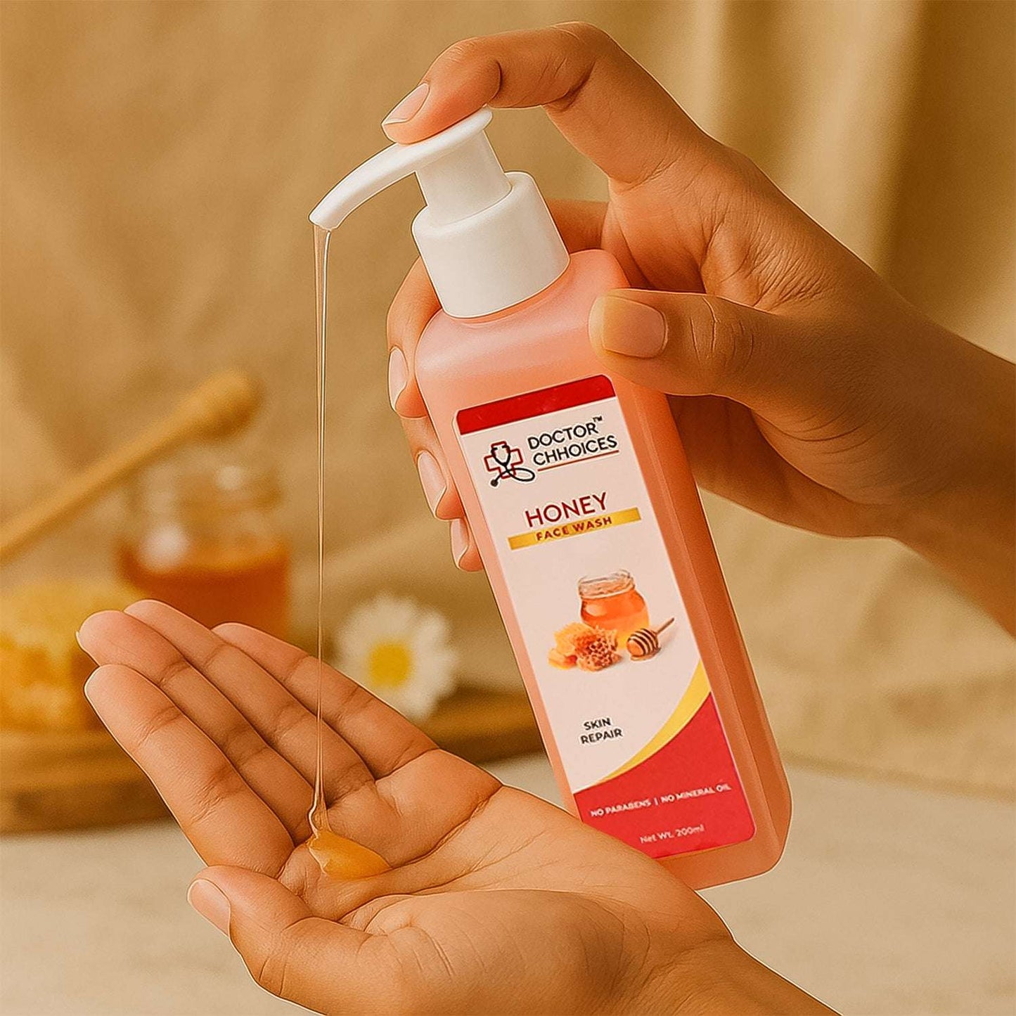 Doctor Chhoices Honey Face Wash 200ml - Gentle Hydrating Cleanser