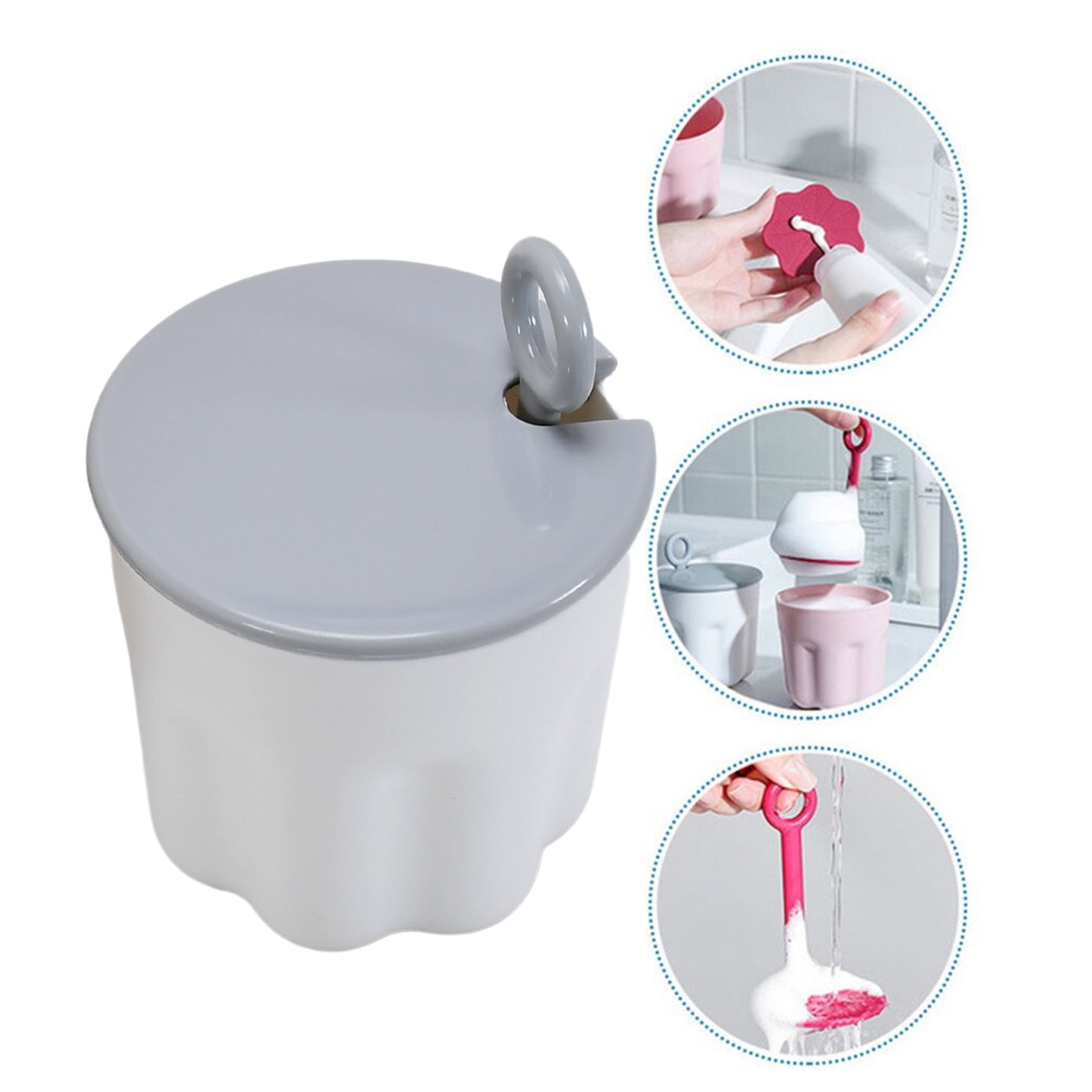 Winter Facial Cleanser Foaming Shaker Washing Artifact Bubble Foaming Foaming Winter Summer Warm Fluffy - LootFaat