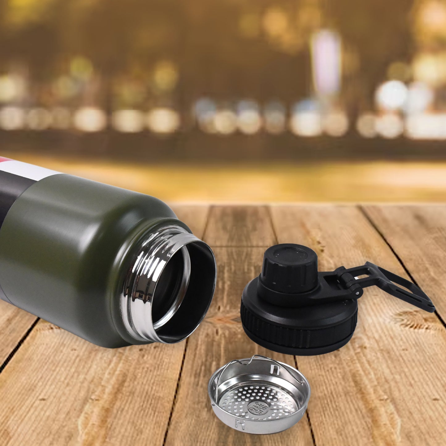 Stainless Steel Double Wall Vacuum-insulated Drink Water Bottle (1000 Ml Mix Color) - LootFaat