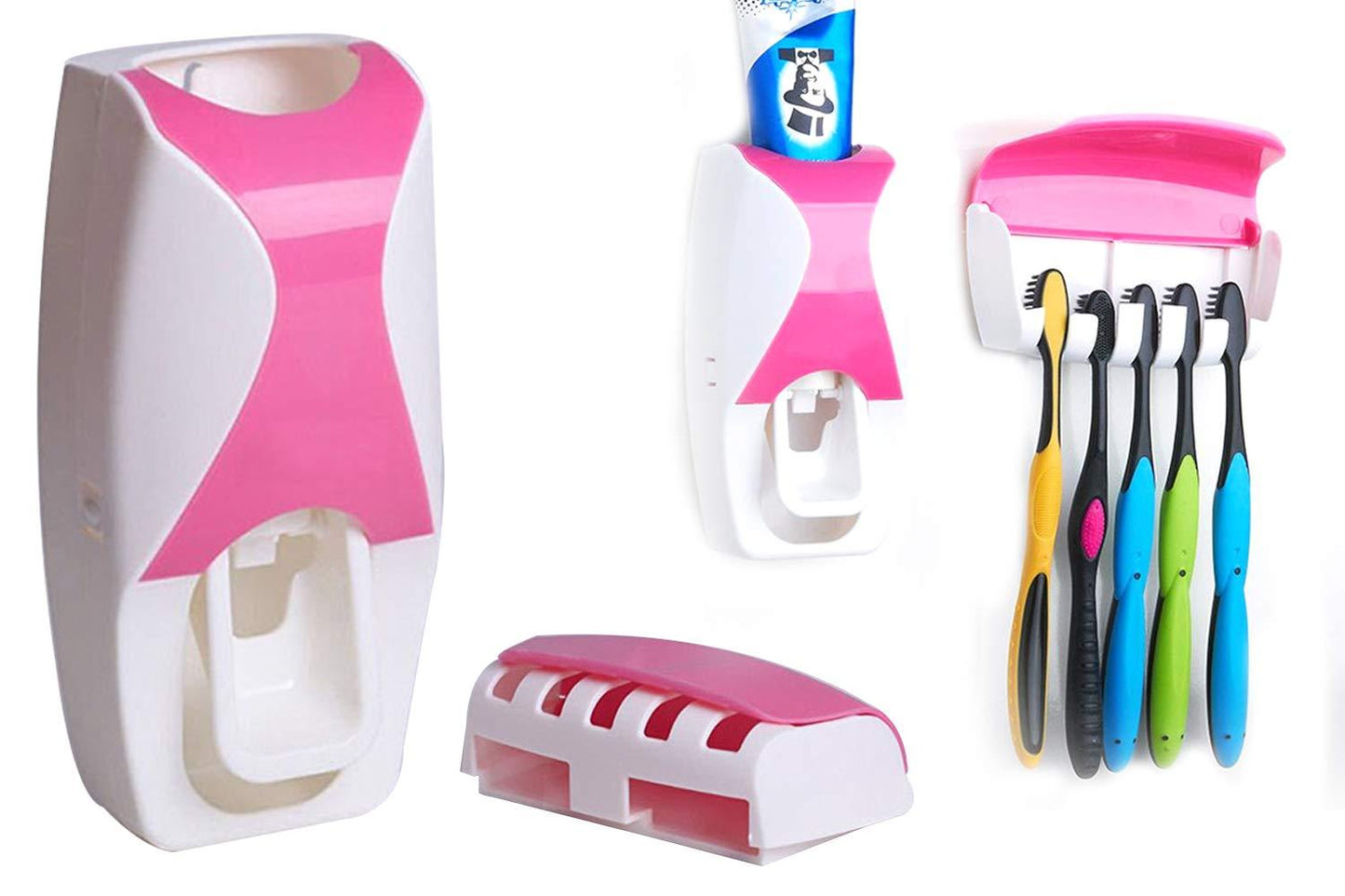 Toothpaste Dispenser Tooth Brush With Toothbrush - LootFaat