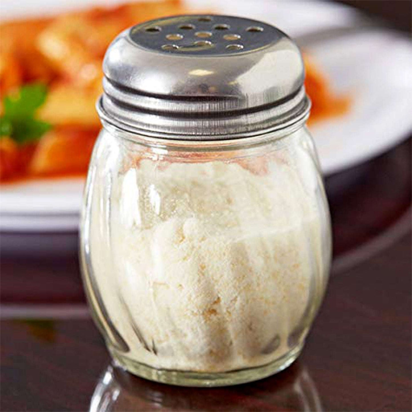 Apex Oregano Chilli Flakes Dispenser Set 2 Pcs Glass Spice Shaker With Stainless Steel Lid