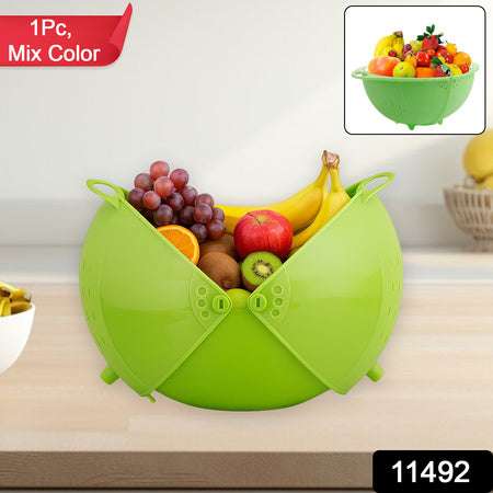 Apex Smart Basket 3in1 Multiuse Fruit And Vegetable Bowl (1 Pc Mix Color)