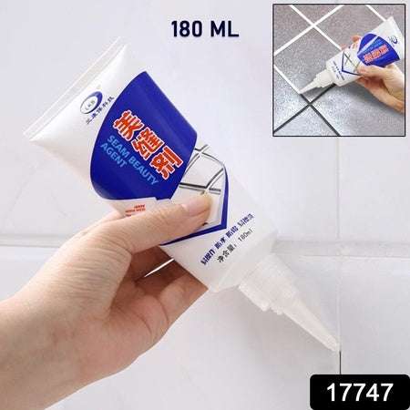 Waterproof Tile Gap Crack Grout Filler Water-resistant Silicone Sealant For Diy Home Sink Gaps Tiles Gaps Grouts Repair Filler Tube For Home Office Bathroom Toilets Kitchen (180 Ml) - LootFaat