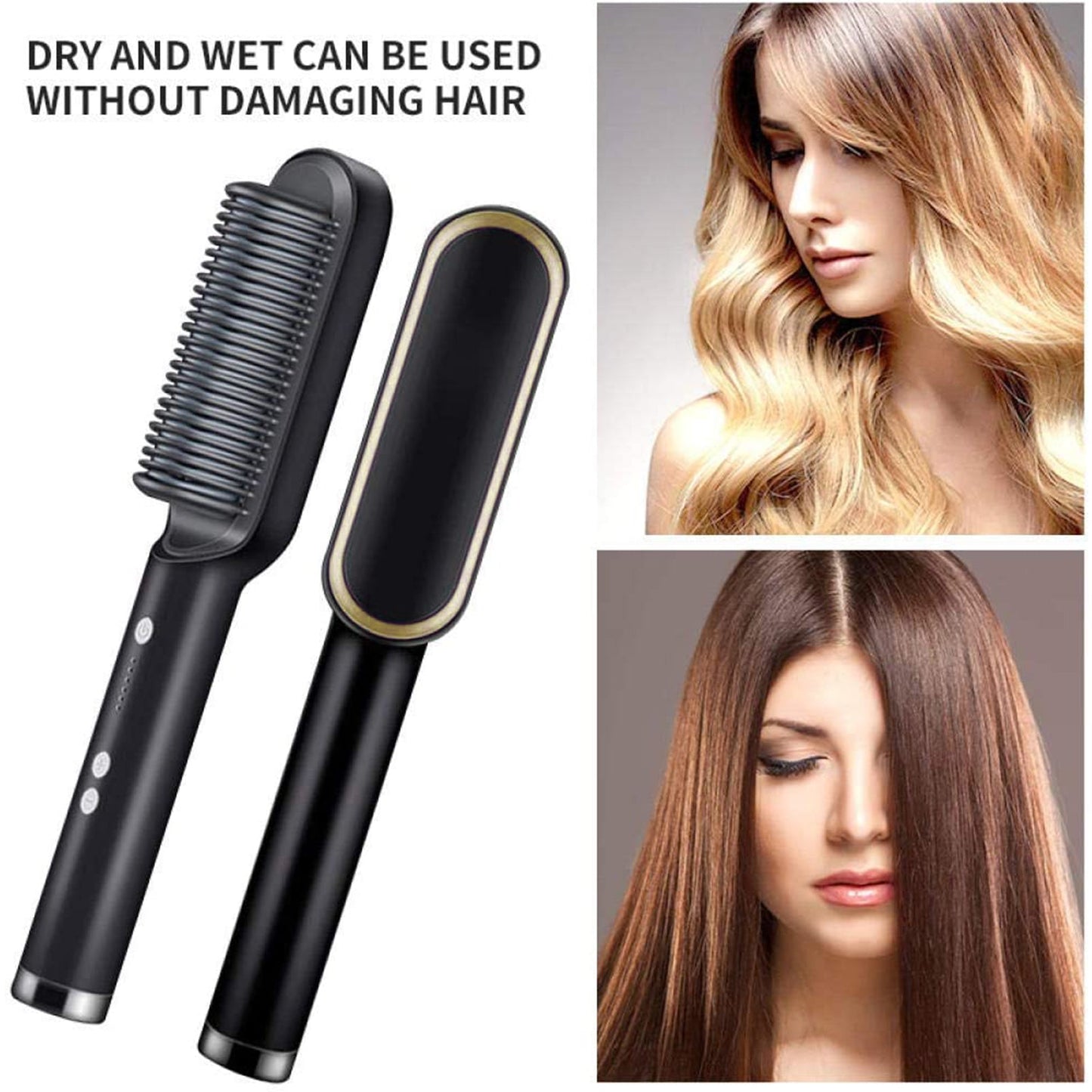 Hqt-909b Hair Straightener Used While Massaging Hair Scalps And Head. - LootFaat
