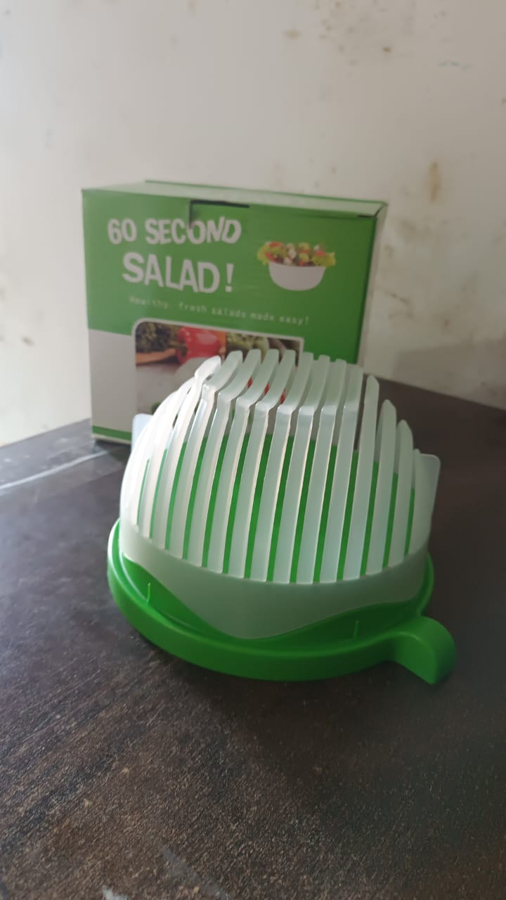 Plastic 60 Seconds Salad Cutter Salad Maker Salad Bow (1 Pc) - LootFaat