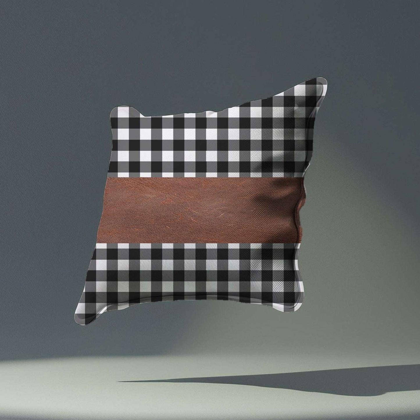 Pillow Covers Leather Cotton Cushion Covers (15 15 Inch 1 Pair 2 Pc) - LootFaat