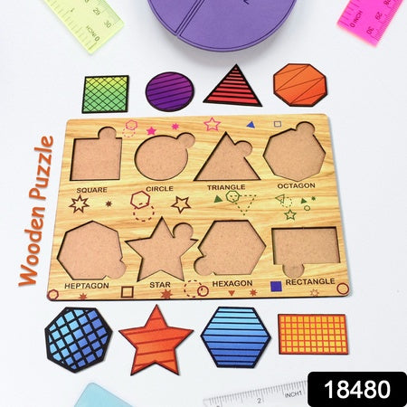 Wooden Triangles Puzzle Learning Educational Board (1 Set 2820 Cm) - LootFaat