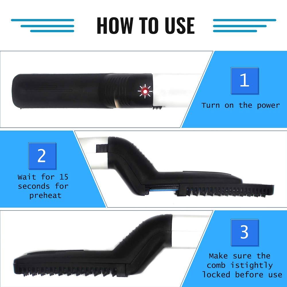 Mens Beard And Hair Curling Straightener (Modelling Comb) - LootFaat