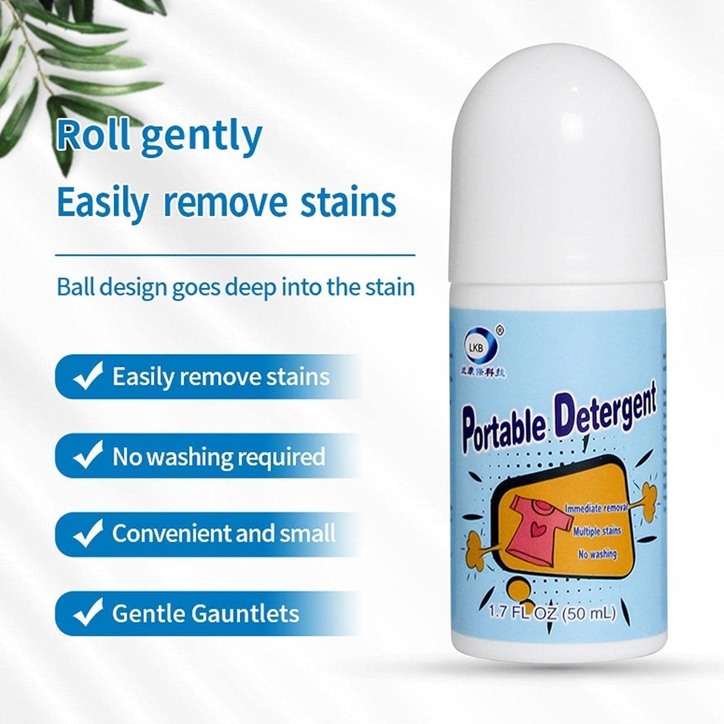 Clothes Stain Remover Bead Design Emergency Stain Rescue Roller-ball Cleaner For Natural Fabric Removes Oil Almost All Types Of Fabrics - LootFaat