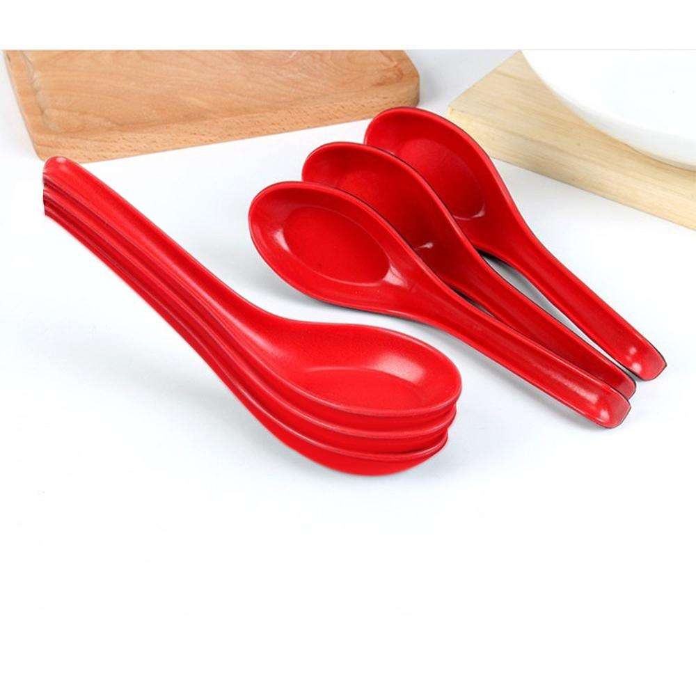 Microwave Safe Unbreakable Colorful Soupdessert Spoons Food Grade Set Of 6 Pcs - LootFaat