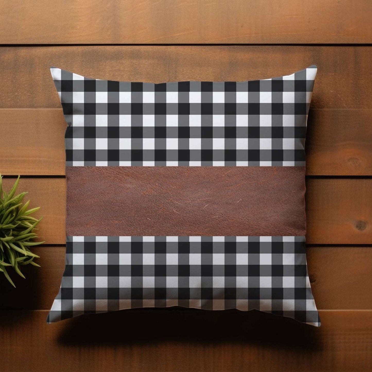 Pillow Covers Leather Cotton Cushion Covers (17 17 Inch 1 Pair 2 Pc) - LootFaat