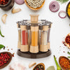 Revolving Spice Rack - 8 Jar Condiment Set