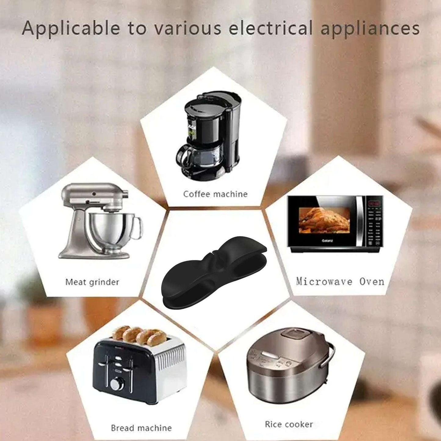Cable Organizer For Appliances Cable Winders Self-adhesive Cable Holder For Kitchen Appliances Cable Clips Cable Holder Cable Winder Cable Guide Cable Shorter - LootFaat