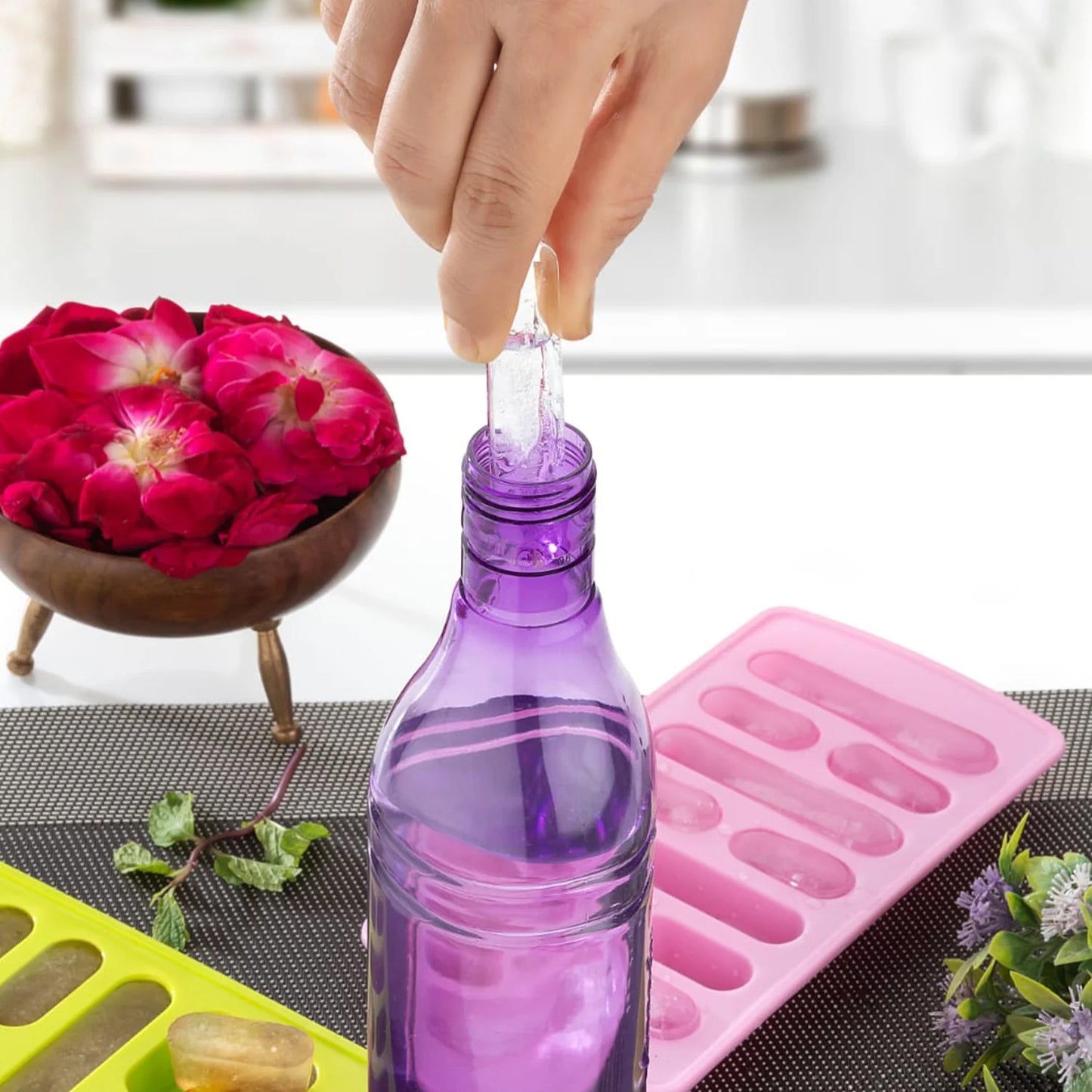 1 Pc Fancy Ice Tray Used Widely In All Kinds Of Household Places While Making Ices And All Purposes - LootFaat